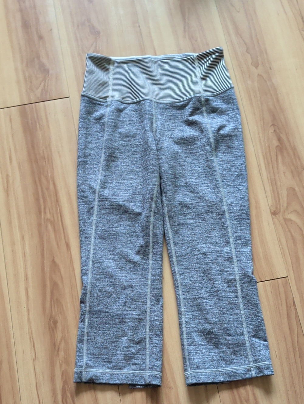 lululemon athletica Gray High-Rise Rib Waist Leggings